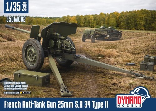 Go to product Dynamo Models 35DM002 - 1:35 French Anti-Tank Gun 25mm S.A 34 Type II