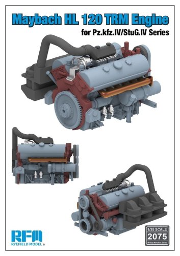 Go to product Rye Field Model 2075 - 1:35 Maybach HL 120 TRM Engine for Pz.Kpfw.IV / StuG.IV Series