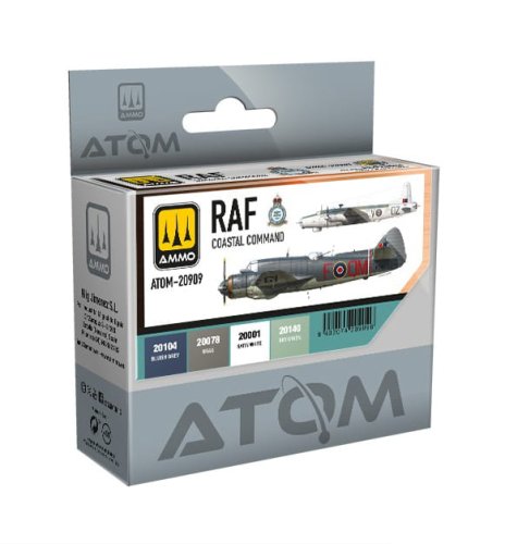 Go to product Ammo Mig 20909 - Atom RAF Coastal Command paint set