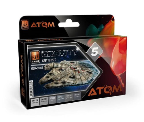 Go to product Ammo Mig 20808 - Atom Gravity Paint Set 5: Grey