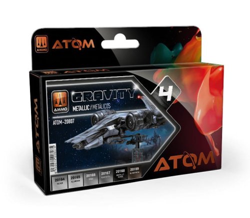 Go to product Ammo Mig 20807 - Atom Gravity Paint Set 4: Metallic