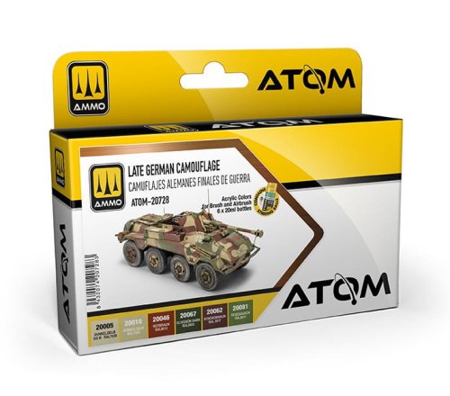 Go to product Ammo Mig 20728 - Atom Late German Camouflage paint set