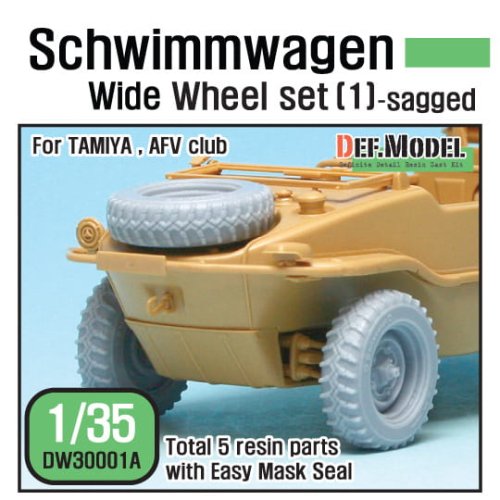 Go to product DEF MODEL DW30001A - 1:35 Schwimmwagen Wide Wheel set (1) Sagged