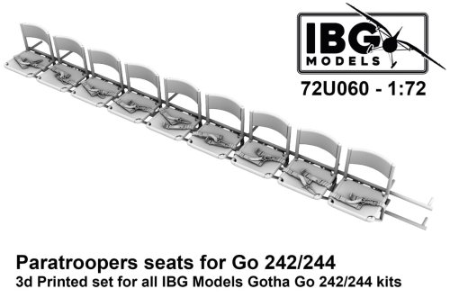 Go to product IBG 72U060 - 1:72 Paratroopers seats for Gotha Go-242 / 244