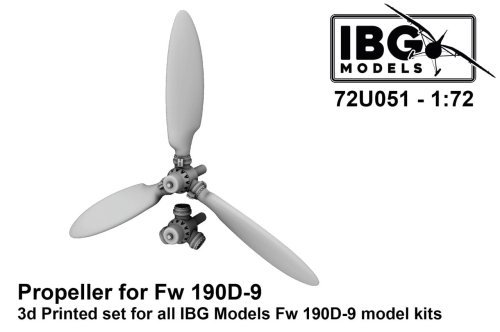 Go to product IBG 72U051 - 1:72 Propeller for Fw 190D-9