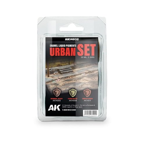 Go to product AK Interactive 14032 - Zestaw płynnych pigmentów Urban