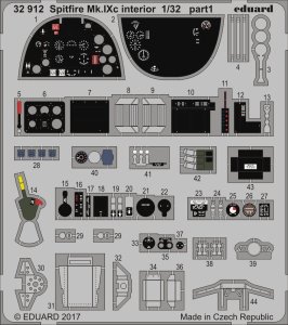 EDUARD 32912 - 1:32 Spitfire Mk.IXc interior