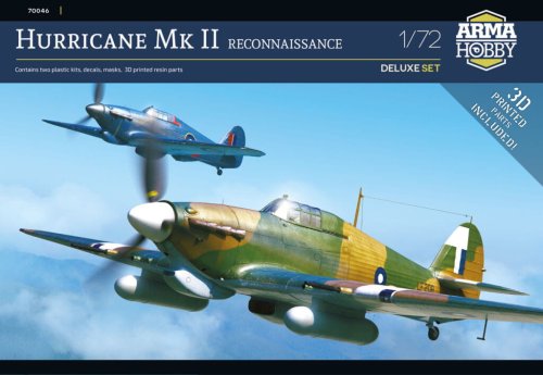 Go to product Arma Hobby 70046 - 1:72 Hurricane Mk II Reconnaissance - Deluxe Set