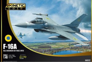 Kinetic 48157 - 1:48 F-16A MLU Ukrainian Air Force Viper