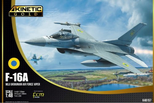Go to product Kinetic 48157 - 1:48 F-16A MLU Ukrainian Air Force Viper