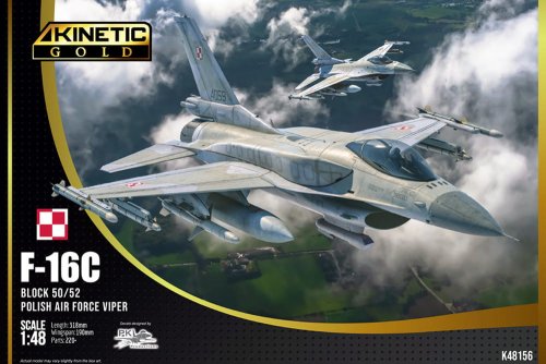 Go to product Kinetic 48156 - 1:48 F-16C Block 50/52 Polish Air Force Viper