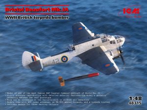 ICM 48315 - 1:48 Bristol Beaufort Mk.IA WWII British Torpedo Bomber