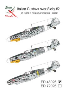 Exotic Decals 48026 - 1:48 Italian Gustavs over Sicily #2 Bf 109G in Regia Aeronautica - Part 2.