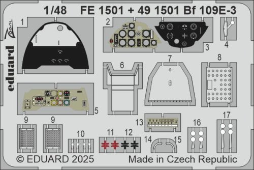 Go to product Eduard FE1501 - 1:48 Bf 109E-3