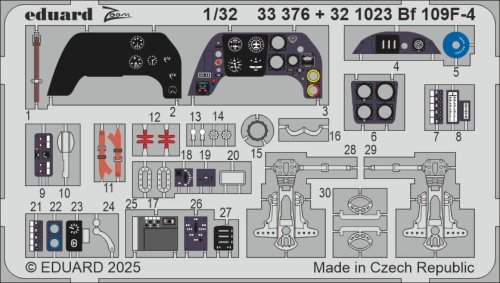 Go to product Eduard 33376 - 1:32 Bf 109F-4