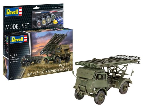 Go to product Revell 63338 - 1:35 W.O.T. 8 BM-13-16 Katyusha / Cargo model set