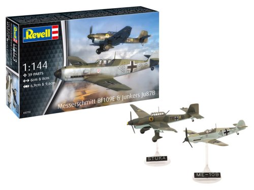 Go to product Revell 03770 - 1:144 Messerschmitt Bf 109E & Junkers Ju87B