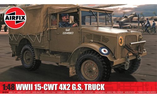 Go to product Airfix 03313A - 1:48 WWII RAF 15-cwt 4 x 2 G.S. Truck.