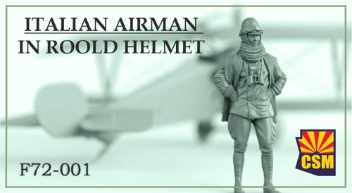 Go to product Copper State Models CSM F72001 - 1:72 Italian Airman in Roold Crash Helmet