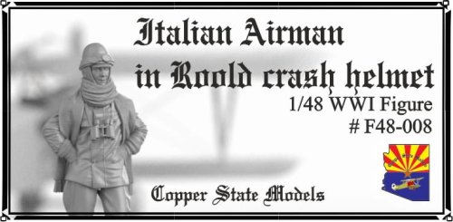 Go to product Copper State Models CSM F48008 - 1:48 Italian Airman in Roold Crash Helmet