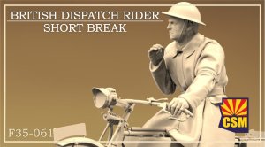 Copper State Models CSM F35061 - 1:35 British Dispatch Rider on a Short Break