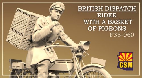 Go to product Copper State Models CSM F35060 - 1:35 British Dispatch Rider with a Basket of Pigeons