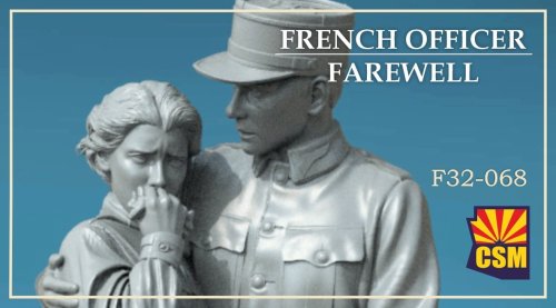 Go to product Copper State Models CSM F32068 - 1:32 French Officer - Farewell.