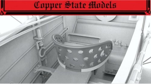 Go to product Copper State Models CSM A32012 - 1:32 Seat Backrest for Caudron G.III French Type.
