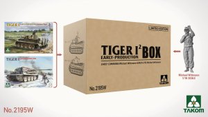 Takom 2195W - 1:35 Tiger I Big 2 Box Early Command Michael Wittmann+Early+1/16 Michael Wittmann