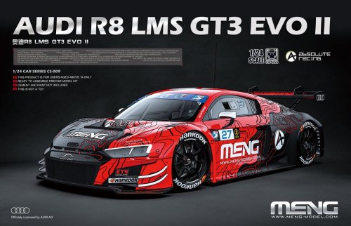 Go to product Meng Model CS009 - 1:24 Audi R8 LMS GT3 Evo II Absolute Racing
