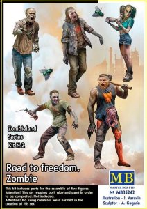 Master Box 35242 - 1:35 Zombieland Series Kit No. 2 Road to Freedom. Zombie