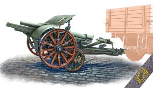 Ace 72595 - 1:72 Cannone da105/28 with Carrello Elastico Trailer