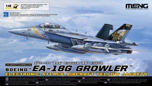 Go to product Meng Model LS019 - 1:48 Boeing EA-18G Growler Yellow Jackets