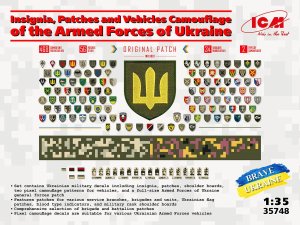 ICM 35748 - 1:35 Insignia, Patches and Vehicles Camouflage of the Armed Forces of Ukraine
