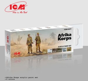 ICM 3077 - Afrika Korps paint set