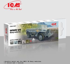 ICM 3063 - WWII US Navy Vehicles paint set.