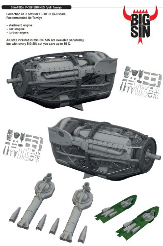 Go to product Eduard SIN648136 - 1:48 P-38F Engines