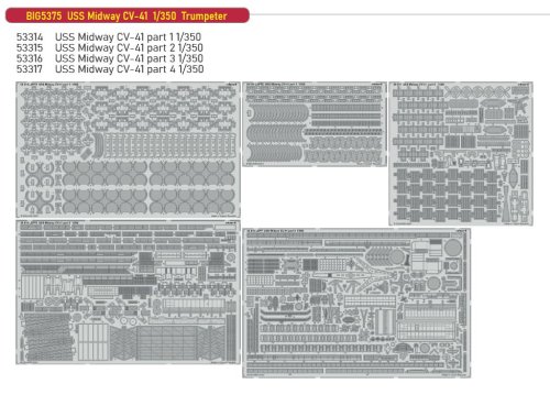 Go to product Eduard BIG5375 - 1:350 USS Midway CV-41