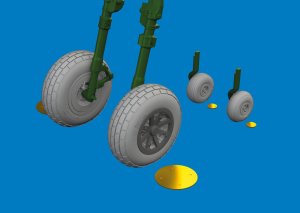 Eduard 6481059 - 1:48 P-40E wheels block tread