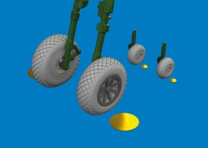 Eduard 6481057 - 1:48 P-40E wheels diamond tread