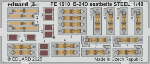 Go to product Eduard FE1510 - 1:48 B-24D seatbelts - Steel