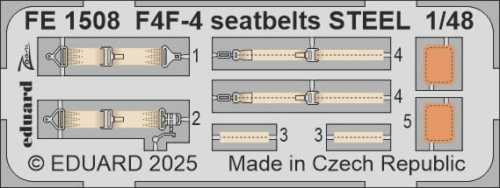 Go to product Eduard FE1508 - 1:48 F4F-4 seatbelts - Steel