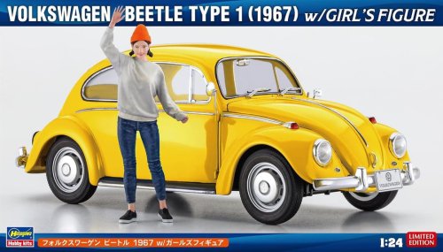 Go to product Hasegawa SP620 52420 - 1:24 Volkswagen Beetle Type 1 1967 w/ Girl's Figure
