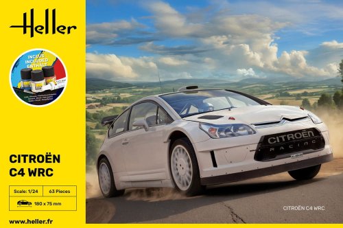 Go to product Heller 56756 - 1:24 Citroen C4 WRC model with paints