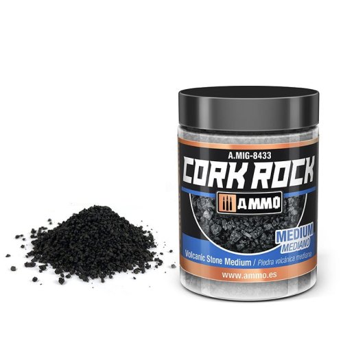 Go to product Ammo Mig 8433 - Cork Rock Vulcanic medium 100 ml