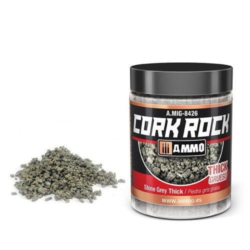 Go to product Ammo Mig 8426 - Cork Rock Gray Stone thick 100 ml