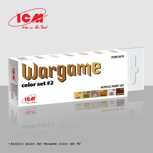 Go to product ICM 3079 - Wargame Color Set #2 paint set