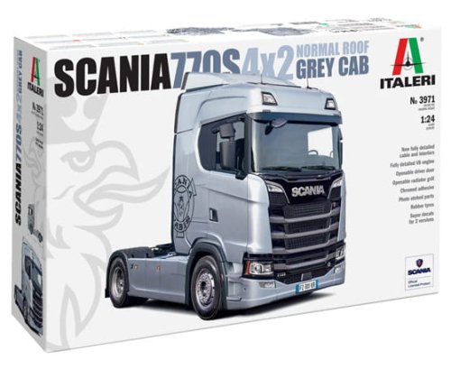 Go to product Italeri 3971 - 1:24 Scania 770S 4x2 Normal Roof Grey Cab