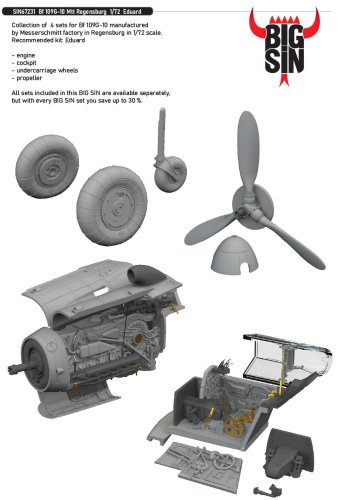 Go to product Eduard SIN67231 - 1:72 Bf 109G-10 Mtt Regensburg