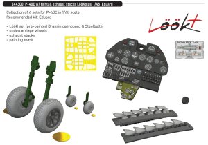 Eduard 644300 - 1:48 P-40E w/ fishtail exhaust stacks LööKplus